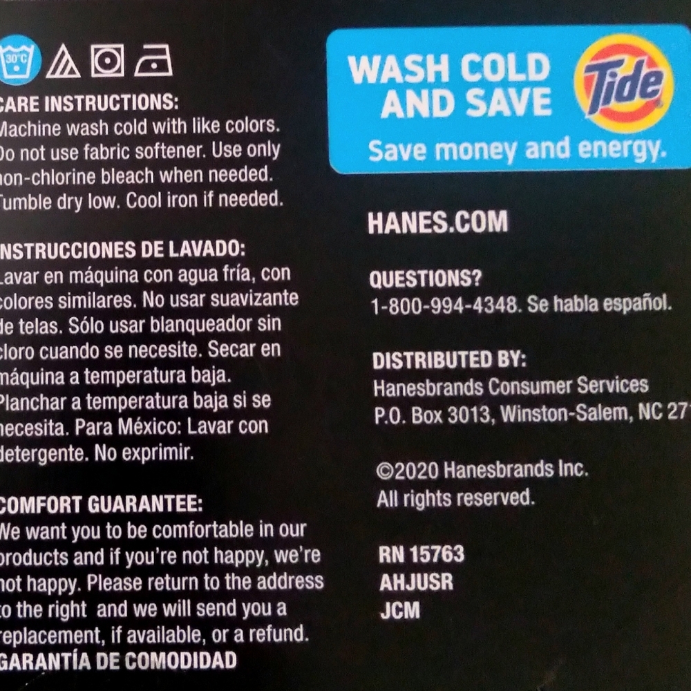 Hanes Comfort Flex Fit Long Leg Boxer Briefs Moisture-Wicking 3-Pack - Picture 5 of 6